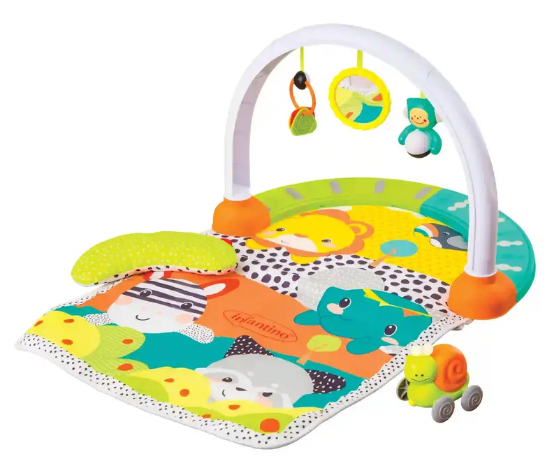 Infantino Watch Me Grow 4-In-1 Baby Activity Gym With Developmental Toys 1