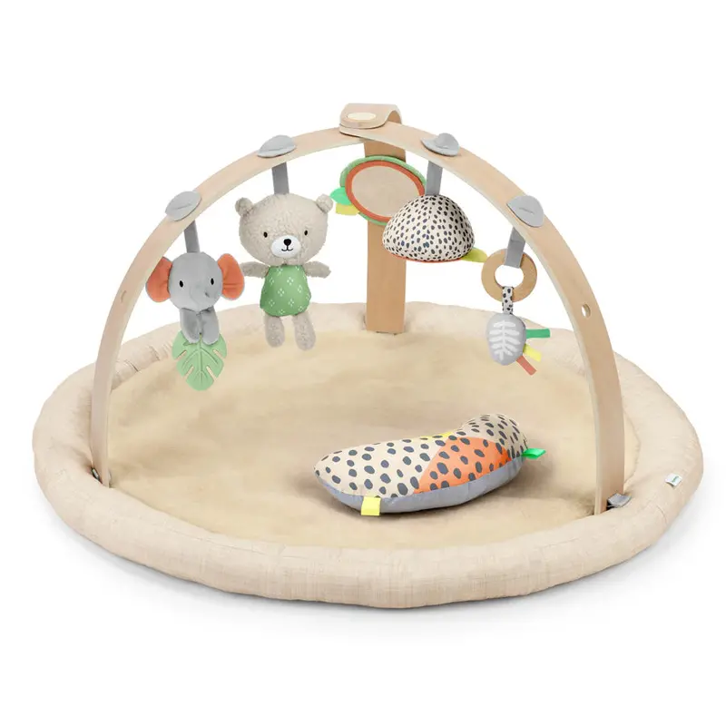 Ingenuity Every Season Plush Lambswool Play Gym With Adjustable Arch 1