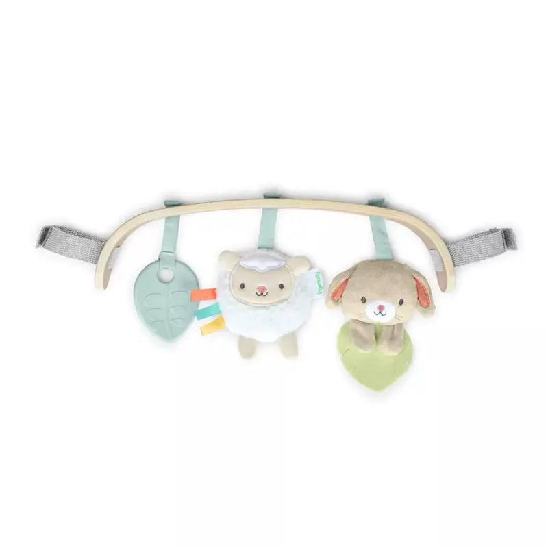 Ingenuity Wonder Wood Toy Bar For Infant Carriers 1