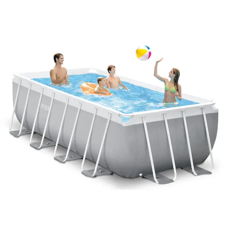 Intex Prism Frame Rectangular Pool Kit – Includes Pump & Accessories 1