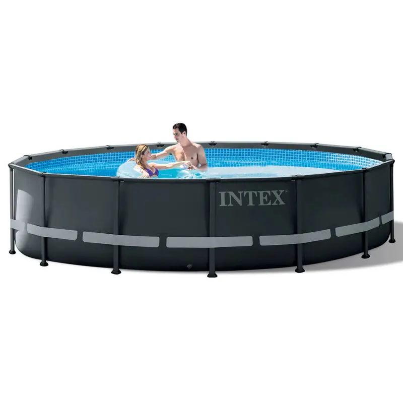 Intex Ultra Xtr Frame Round Pool Kit – 4.8 M With Sand Filter Pump, Ladder & Cover 1