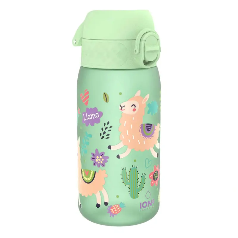Ion8 Llama-Print Insulated Water Bottle – Child-Friendly, 350Ml 1