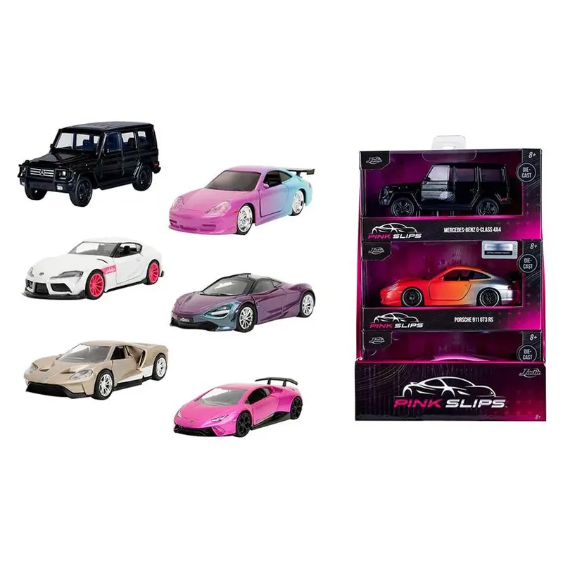 Jada Pink Slips Display Die-Cast Cars – Assorted 1:32 Scale Collector Models 1