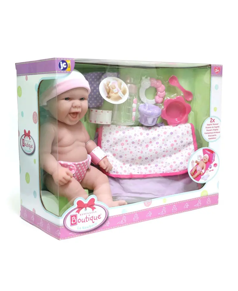 Jc Toys 13-Inch Newborn Gift Set With Changing Bag And Essentials 1