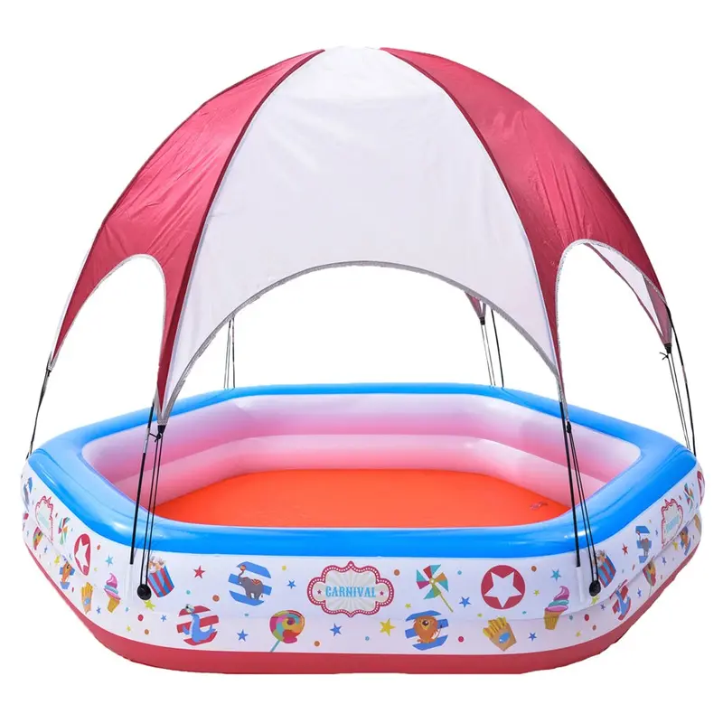Jilong Circus-Style Tent-Shaped Inflatable Pool 1