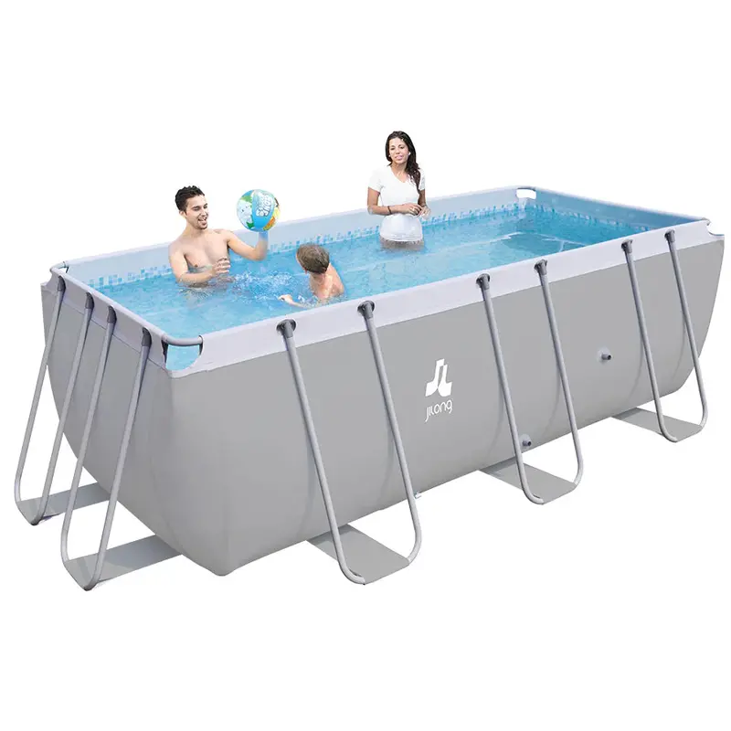 Jilong Steel-Frame Rectangular Inflatable Pool – 4.0M X 2.07M X 1.22M Above-Ground Design 1