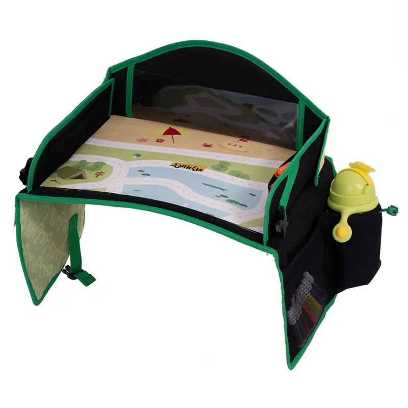 Jovikids Portable Kids Travel Activity Tray – Green Foldable Design 1
