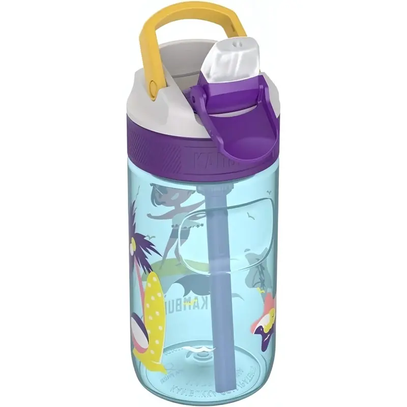 Kambukka Lagoon Straw Lid Water Bottle – 400Ml, Surf Girl Design 1