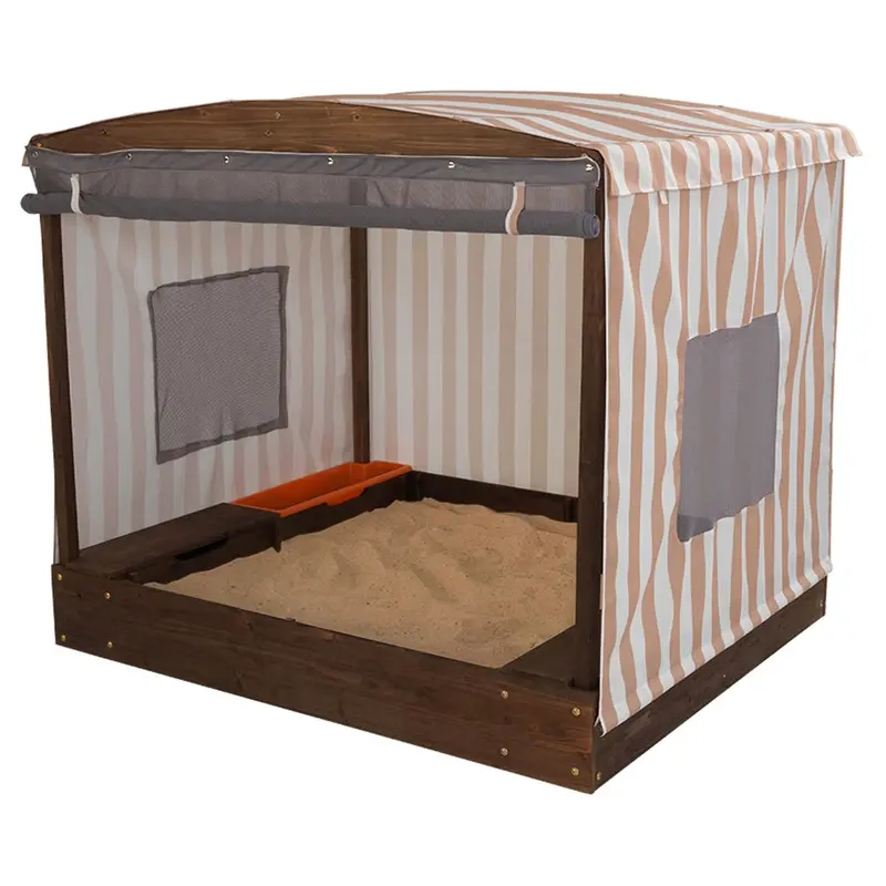 Kidkraft Cabana Backyard Sandbox For Outdoor Play 1