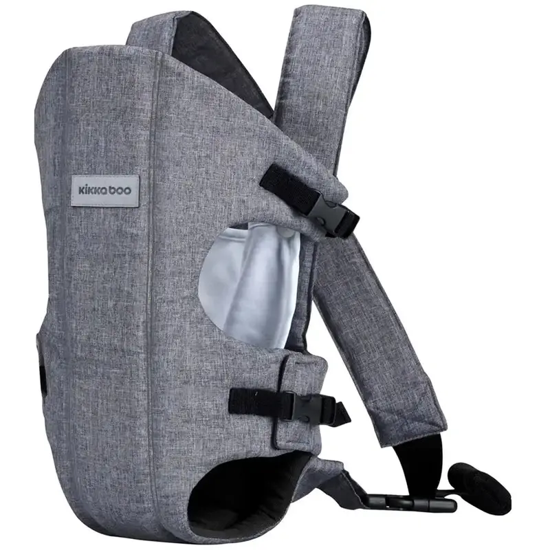 Kikkaboo Gwen Soft-Structured Baby Carrier In Grey 1