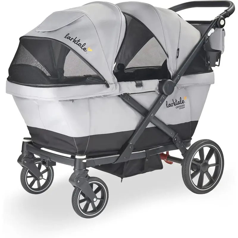 Larktale Caravan Coupe Wagon Stroller – Grey-Black Dual-Tone 1