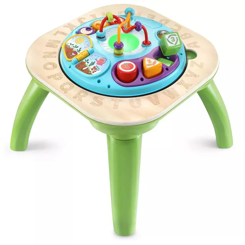 Leapfrog Abc & Activities Wooden Learning Table – Interactive Alphabet Play Center 1