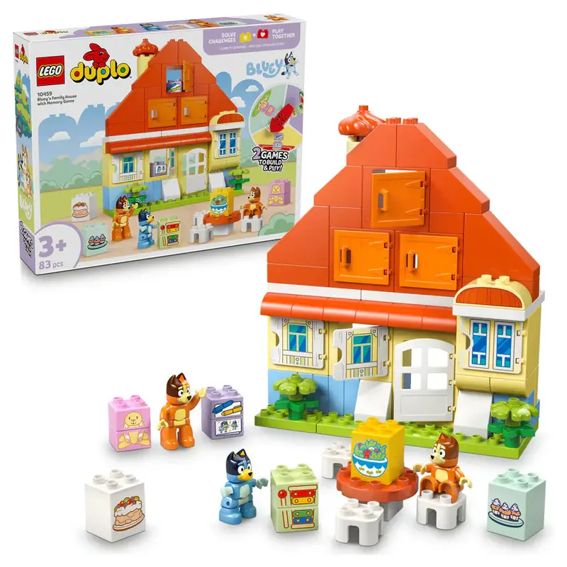Lego Duplo Bluey Family House Set – Includes Memory Game & Toddler-Friendly Build 1