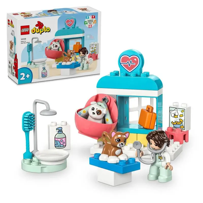 Lego Duplo Town Vet Clinic Set – 28-Piece Animal Care Learning Toy 1