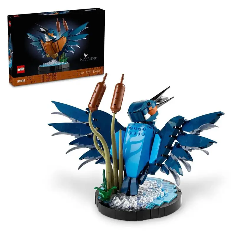 Lego Icons Kingfisher Bird Set – 834-Piece Realistic Avian Sculpture Model 1