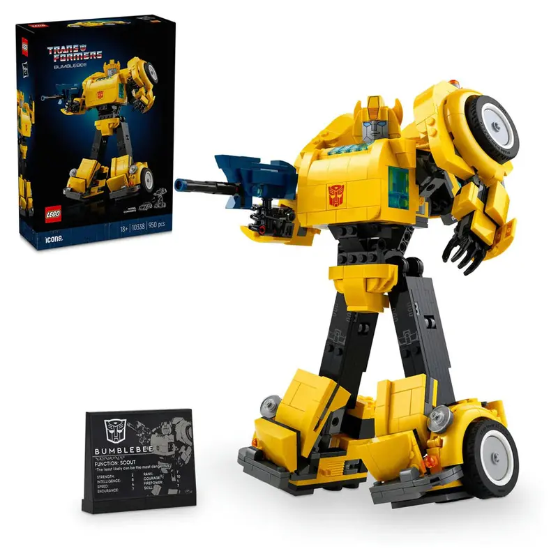 Lego Icons Transformers Bumblebee Construction Set – 950-Piece Collectible Model 1