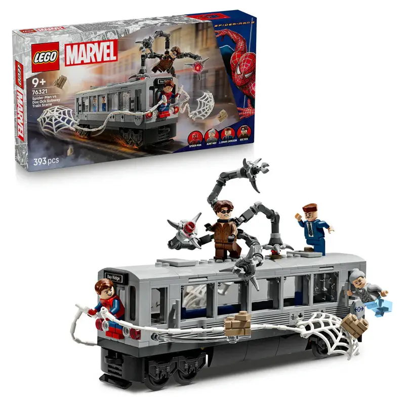 Lego Marvel Spider-Man Vs. Doctor Octopus Subway Chase Building Kit 1