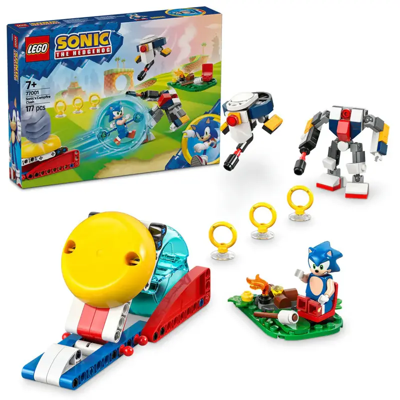 Lego Sonic The Hedgehog – Campfire Showdown Building Set Featuring Sonic 1