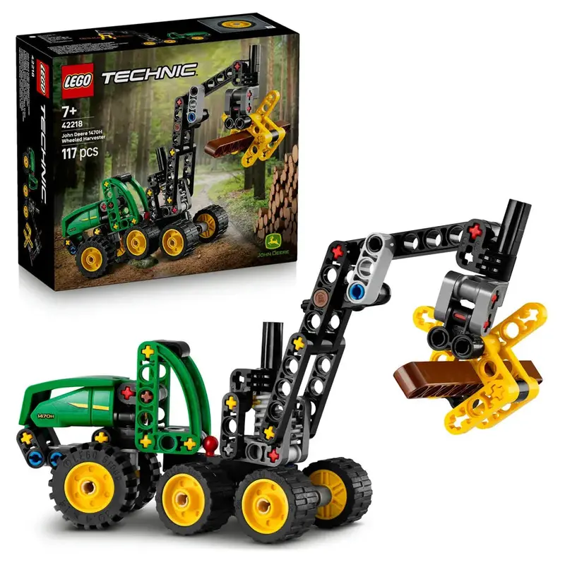 Lego Technic John Deere 1470H Harvesting Machine – 117-Piece Realistic Farm Model 1