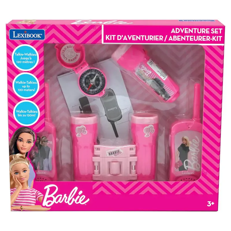Lexibook Barbie Adventure Kit: Walkie Talkies, Binoculars & Compass (120M) 1