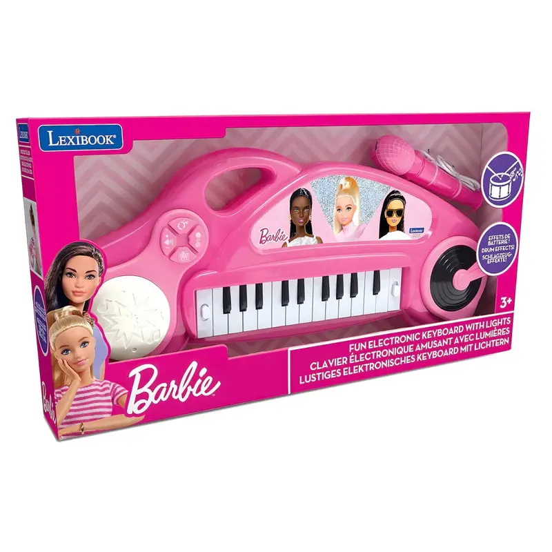 Lexibook Barbie Electronic Piano Keyboard With Light & Microphone 1