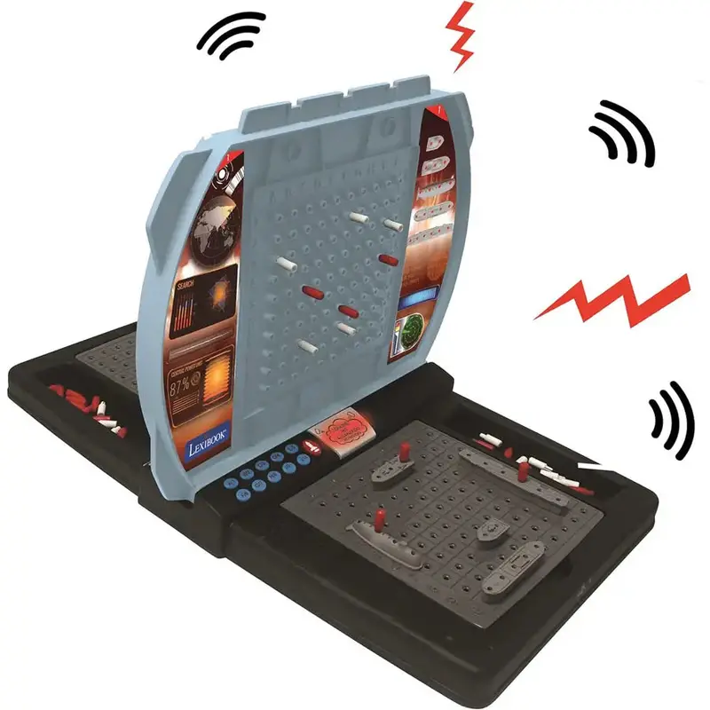 Lexibook Electronic Talking Sea Battle Game – Light-Up, 1–2 Player Mode 1