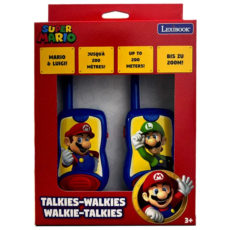 Lexibook Mario-Themed Walkie Talkies – 120-Meter Range 1