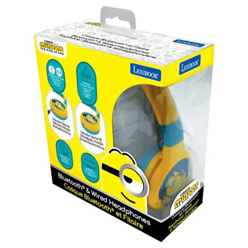 Lexibook Minions 2-In-1 Foldable Headphones For Kids 1