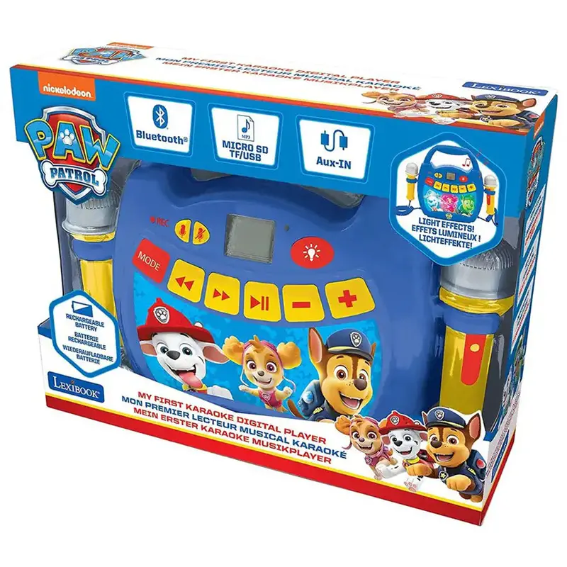 Lexibook Paw Patrol Bluetooth Speaker With Mic & Rechargeable Battery 1