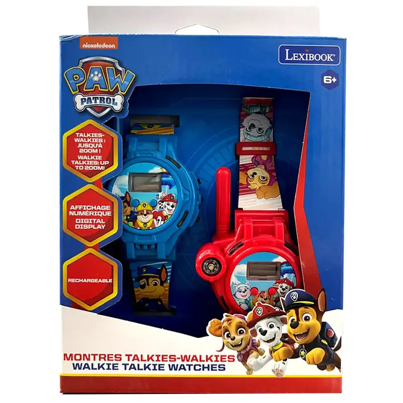 Lexibook Paw Patrol Digital Watch Featuring 200M Walkie Talkie 1