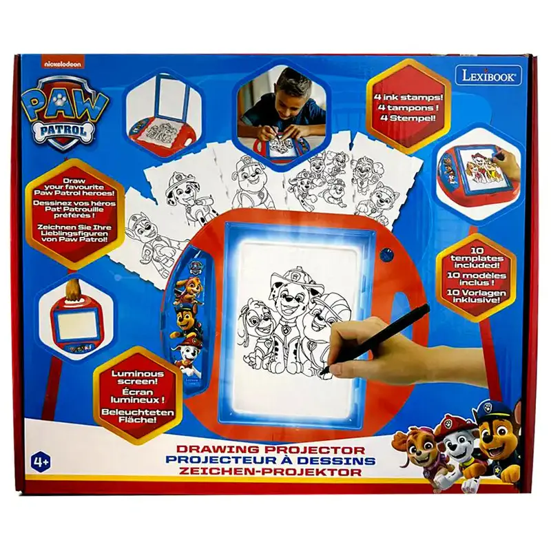 Lexibook Paw Patrol Drawing Projector Kit – Includes Templates & Stamps 1