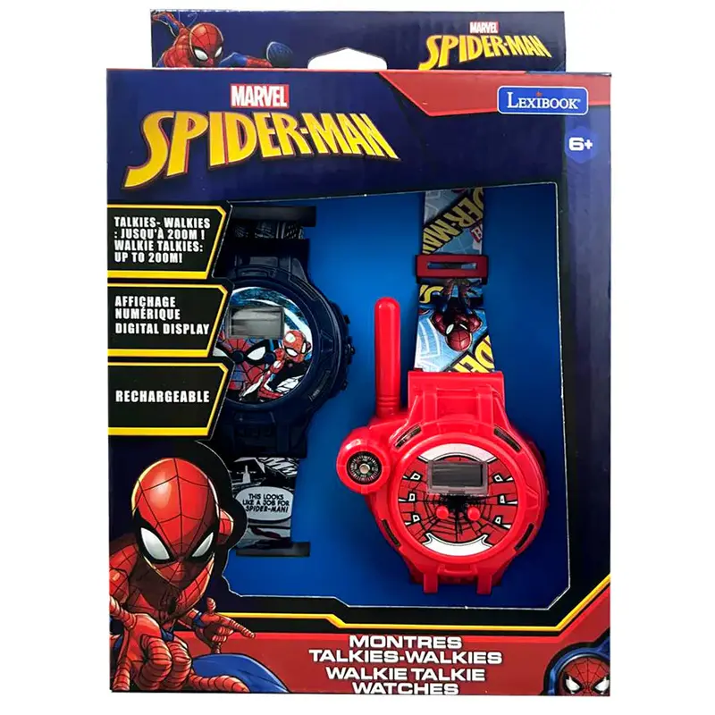 Lexibook Spider-Man Digital Watch With Built-In 200M Walkie Talkie 1
