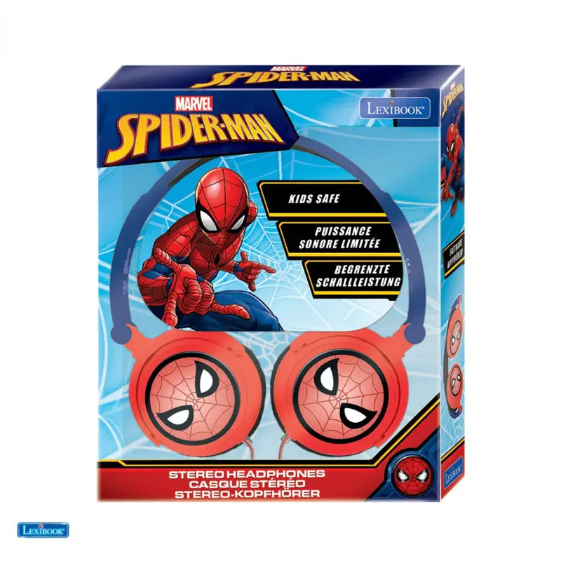 Lexibook Spider-Man Stereo Wired Foldable Headphones For Kids 1