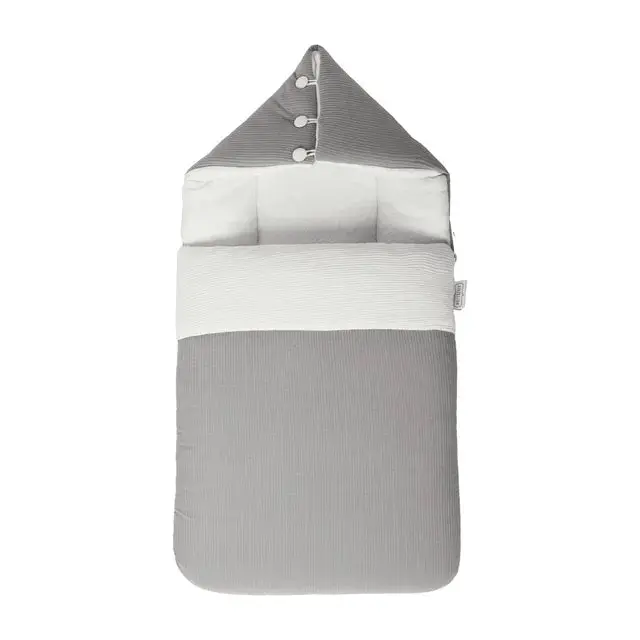 Little Angel 2-In-1 Bamboo Baby Sleeping Bag With Cushioned Lining – Charcoal Grey 1