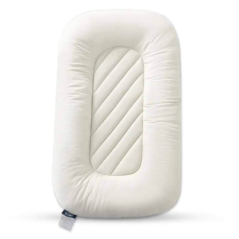 Little Story Portable Lounger & Sleep Pod – Minimalist White Design 1