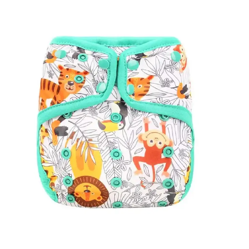Little Story Reusable Cloth Diaper With Insert – Jungle Print 1
