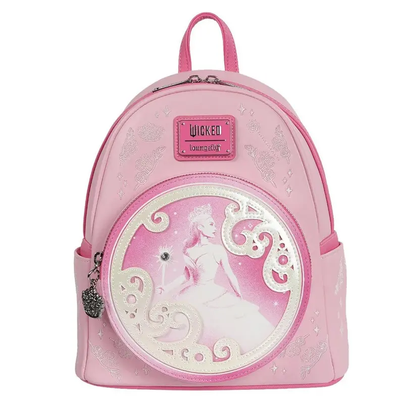 Loungefly × Funko Pop! Wicked Glinda Mini Backpack – Pink Convertible Style 1