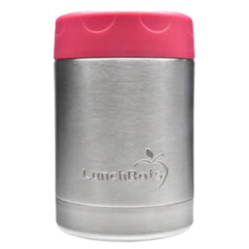 Lunchbots Wide-Mouth 12 Oz Thermal Food Jar In Pink 1