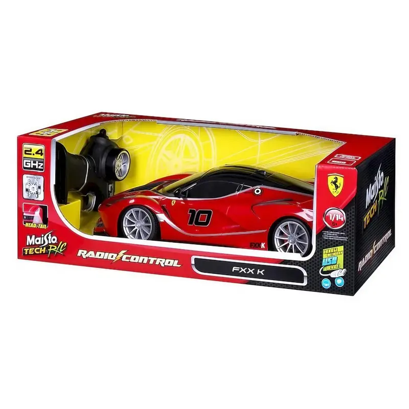 Maisto Ferrari Fxx K Remote Control Car – 1:14 Scale Racing Replica (Red) 1