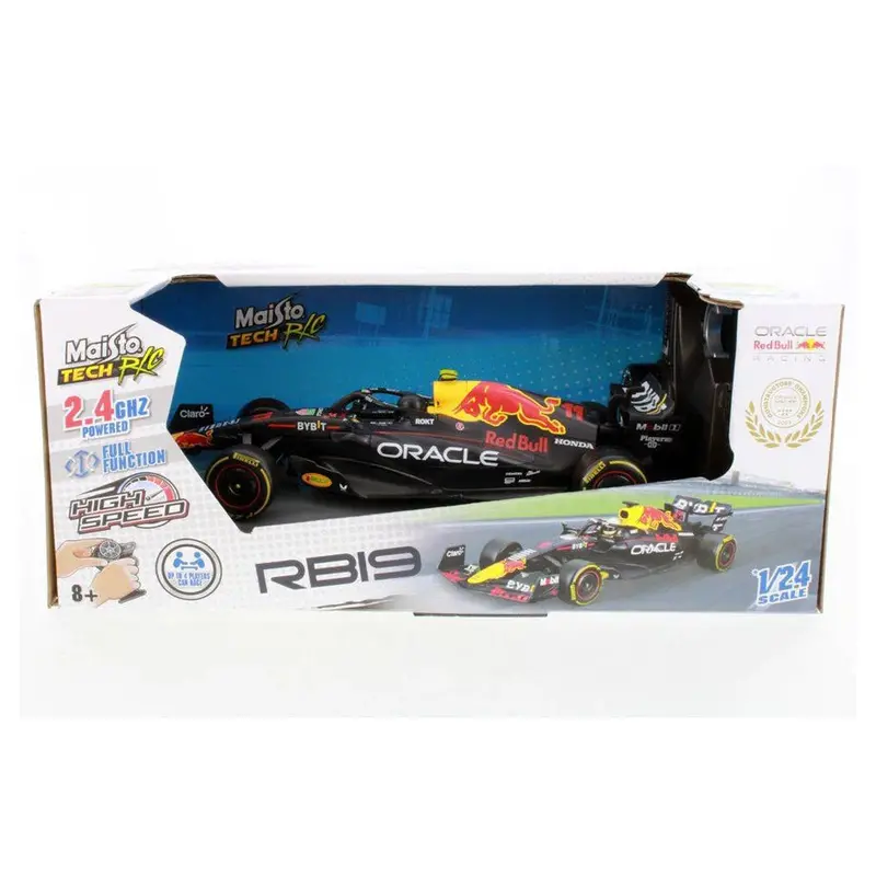 Maisto Tech Formula Racing Rc Car: Oracle Red Bull Rb19 #11 (1:24 Scale, Black) 1