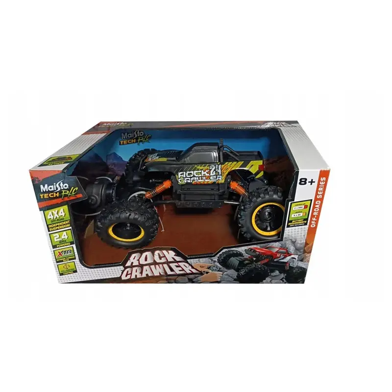 Maisto Tech Rock Crawler Rc Car – Rugged Black And Yellow Design 1
