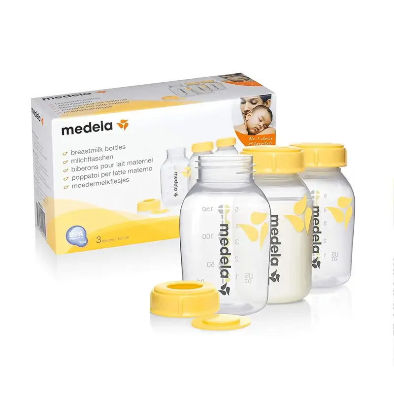 Medela Bpa-Free Breast Milk Bottles, 150 Ml (3-Pack) 1