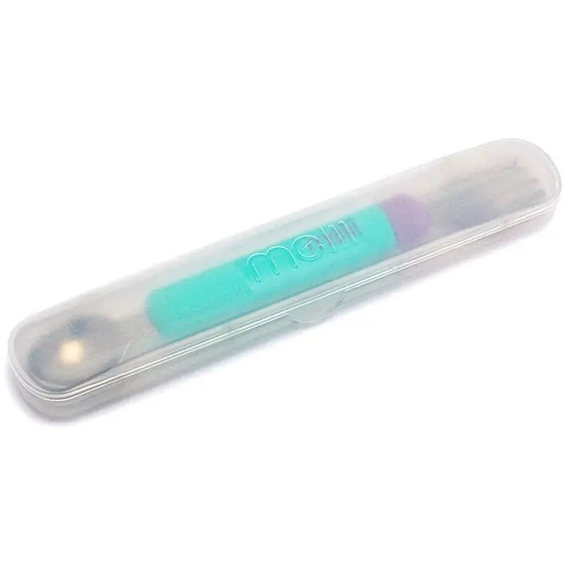 Melii Detachable Spoon & Fork Set With Travel Case – Blue & Purple 1