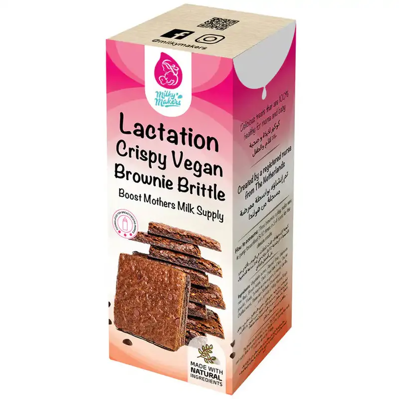 Milky Makers Crispy Vegan Brownie Brittle – Dairy-Free Treat 1