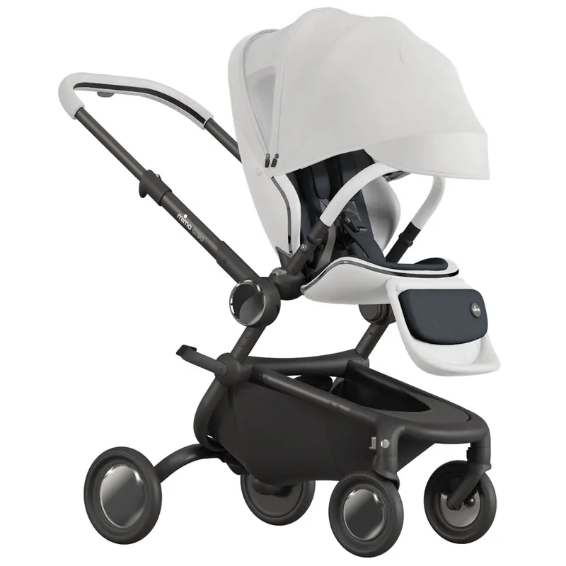 Mima Creo Premium White Stroller With Full Recline 1