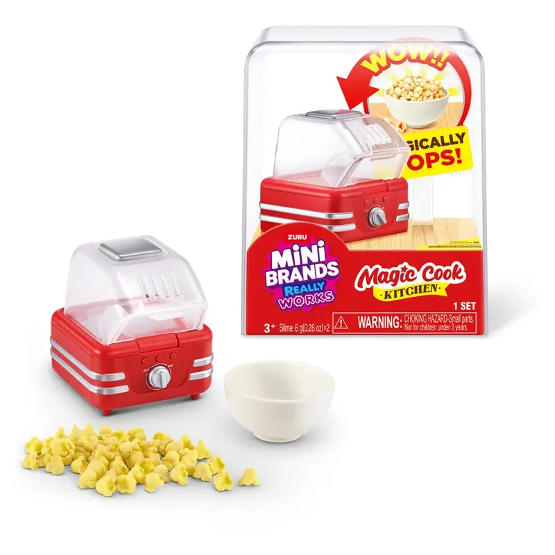Mini Brands Magic Cook Popcorn Maker – Miniature Snack Toy 1