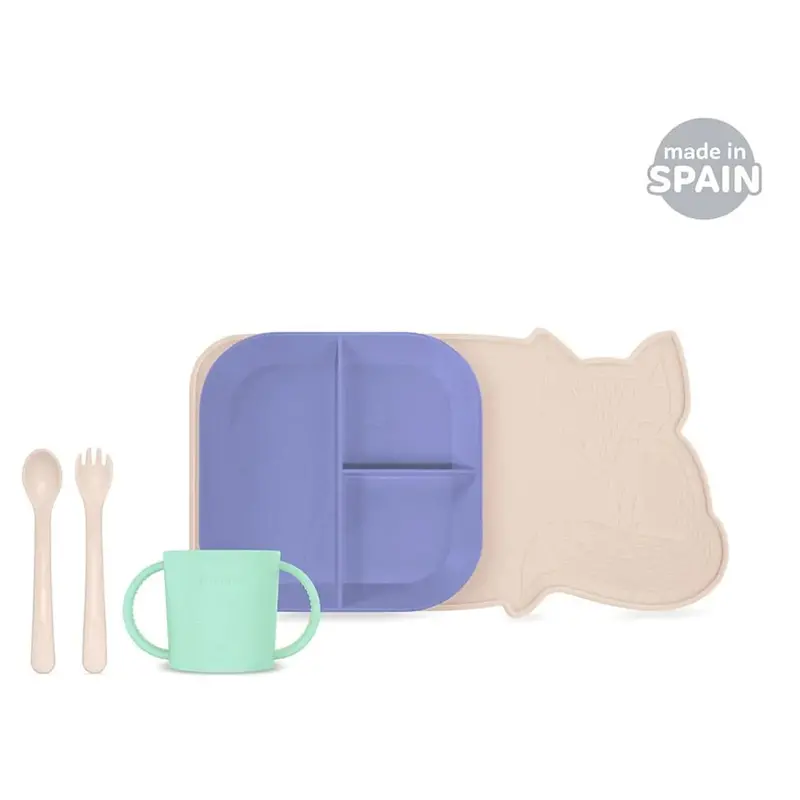 Miniland Baby Feeding Mealset – Sunset Colorway, Complete Feeding & Dining Kit 1
