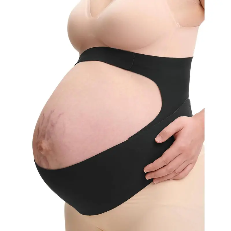 Momcozy Adjustable Maternity Support Belt – Black 1