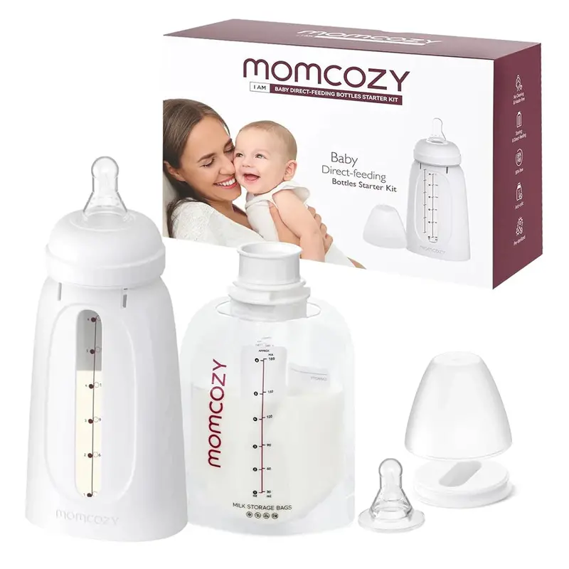 Momcozy Disposable Baby Bottle Starter Kit – Sterile & Ready-To-Use 1
