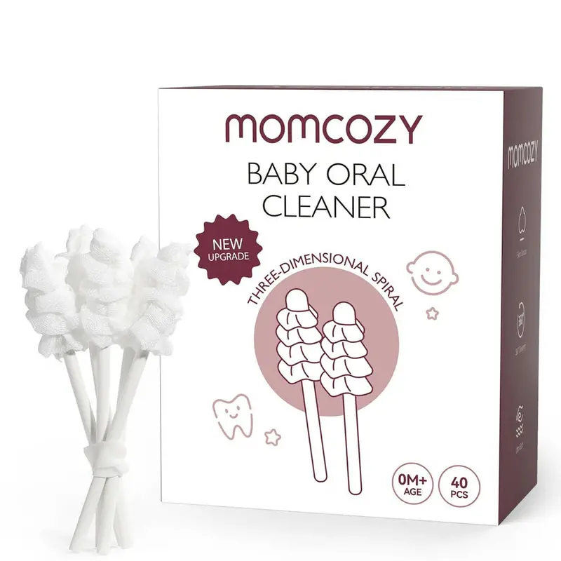 Momcozy Disposable Infant Oral Care Swabs – Gentle Gum & Tongue Cleaner 1